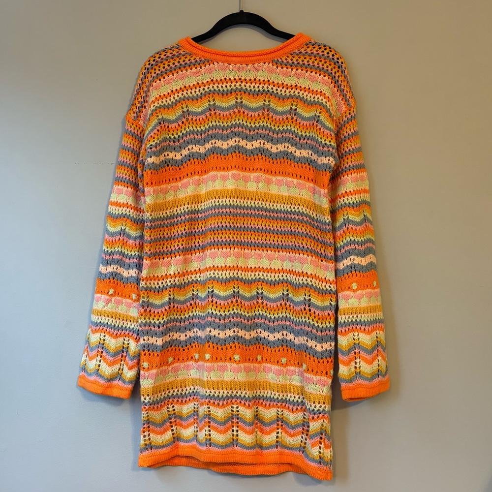 Colorful Acrylic Knit Dress